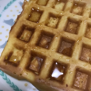 ホットケーキミックスでワッフル